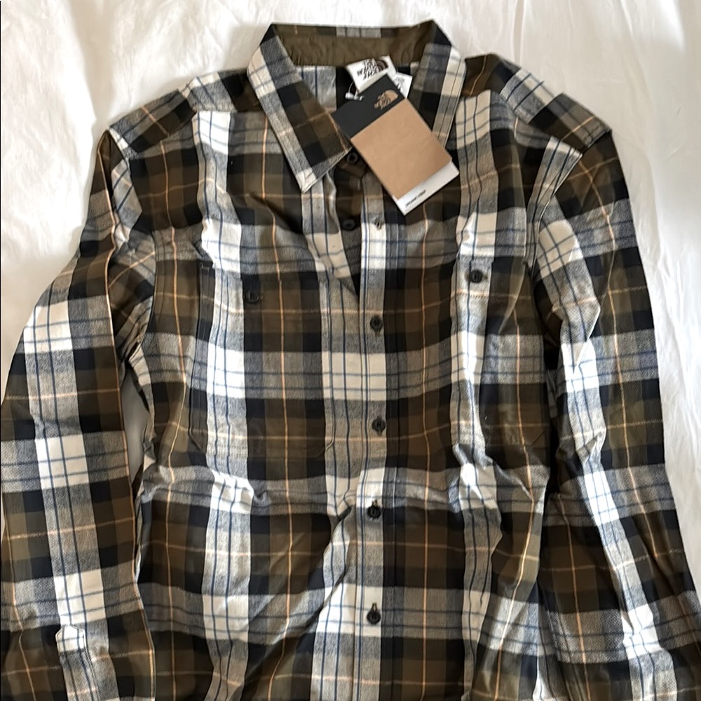 The North Face Plaid Button-Up Flannel Shirt